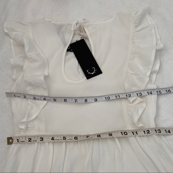For love & lemons white ruffle dress - Picture 9 of 10